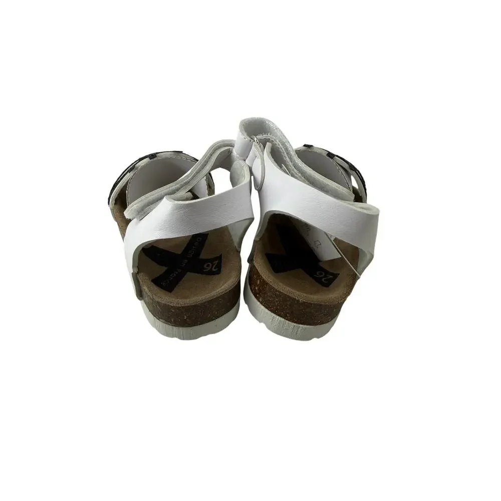 Boxbo Galaxy Eyes White Sandal Black Accent Kids Wistiti